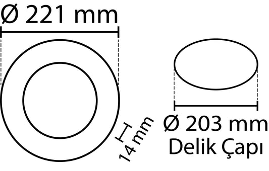 2 pieces - SLIM LED Panel white / 4000K 18W / 1620Lm round recessed (power supply included) 4000K YL10-1807