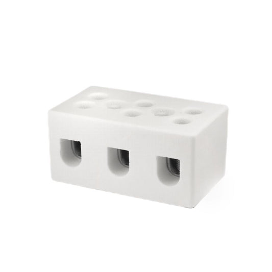 ONKA 2.5-4mm2 / 3 conductor Steatite / Ceramic / Porcelain Connector - PORCELAIN TERMINAL BLOCK, 1070003