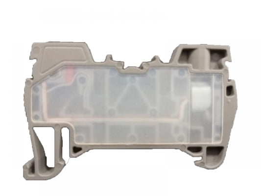 ONKA 2.5 mm2 Hybrid screw / spring terminal block DIN rail terminal block 2 wires gray, 1040002