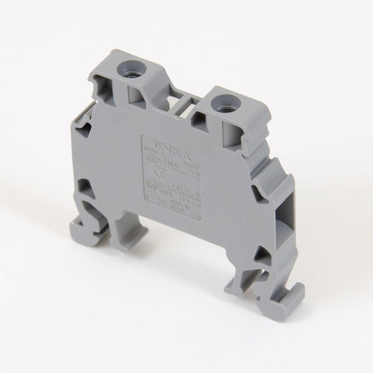 ONKA 4mm2 Connector for screw rail terminal block terminal for 2-wire DIN rail gray, 1010022