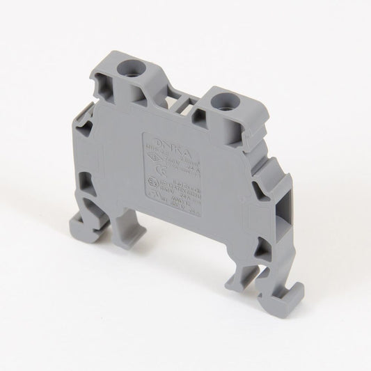 ONKA 1.5 mm2 Connector for screw rail terminal block terminal for 2-wire DIN rail gray, 1010002