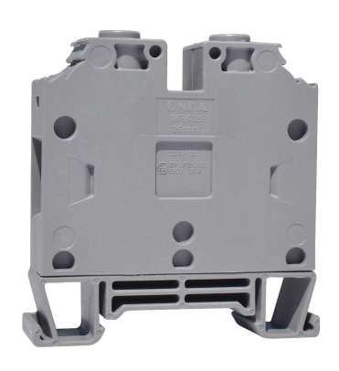 ONKA 35mm2 Connector for screw rail terminal block clamp for 2-wire DIN rail gray, 1010082