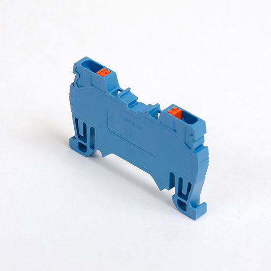 ONKA 1.5mm2 spring connector for DIN rail 2-wire blue terminal, 1020005
