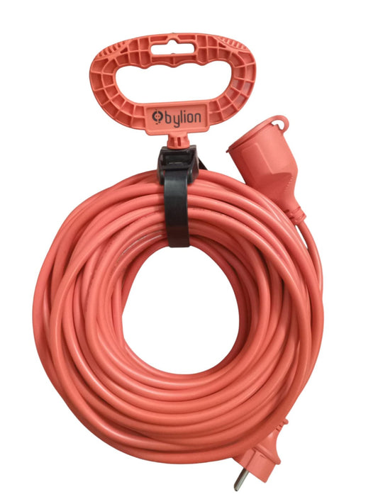 15 m extension cable with plug connector, Schuko type