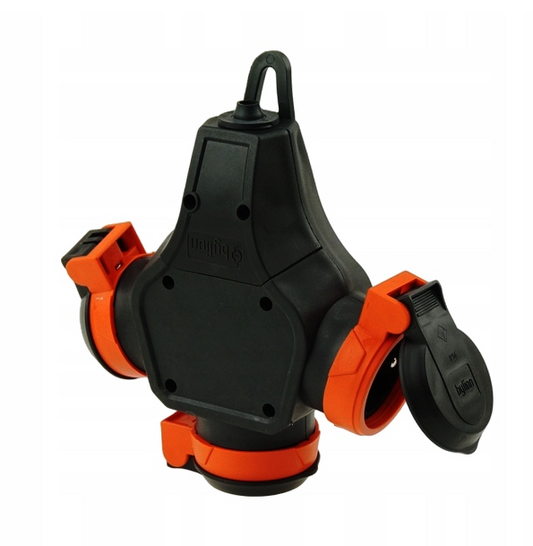 French type rubber T-branch with 3 sockets 3WHS-E