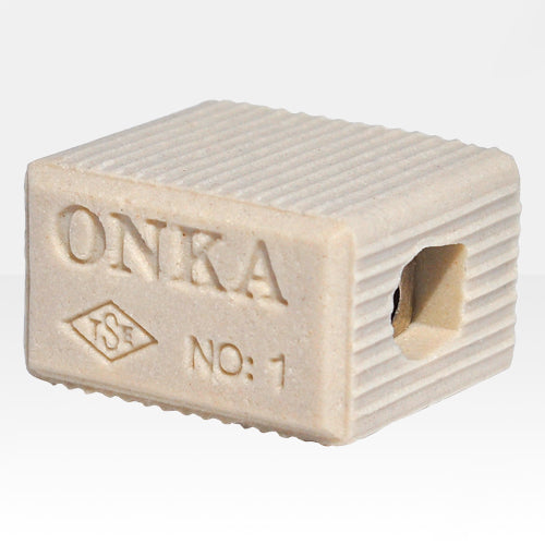 ONKA 4-6mm2 1POLO Connector in steatite / ceramic / porcelain - PORCELAIN TERMINAL BLOCK, 1070010