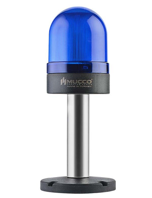 Flashing ø70 NUT.CONN.REACH SIGNAL WITH GASOLINE, 40-250V AC/DC., BLUE WITH 10CM EXTERNAL TUBE