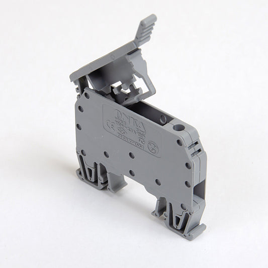 ONKA 6mm2 terminal block for fuses with screw connection (fuse not included) gray, 1010241