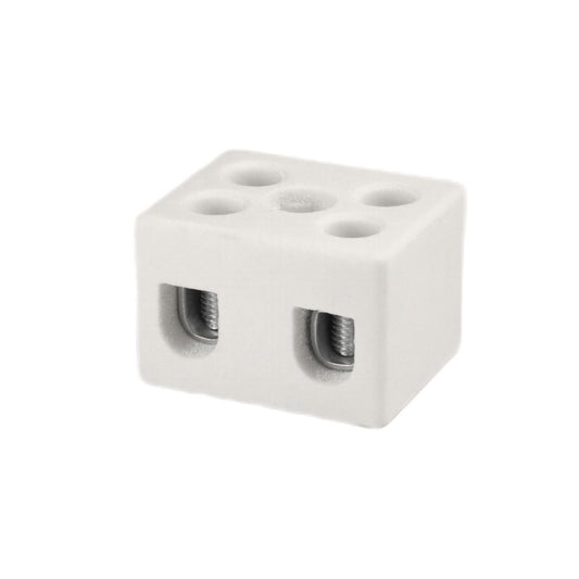 ONKA 4-6mm2 / 2 guide Steatite / Ceramic / Porcelain Connector - PORCELAIN TERMINAL BLOCK, 1070004