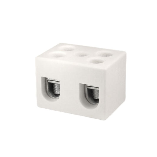 ONKA 6-10mm2 / 2 guide Steatite / Ceramic / Porcelain Connector - PORCELAIN TERMINAL BLOCK, 1070006