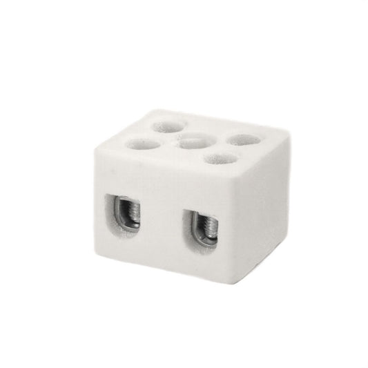 ONKA 2.5-4mm2 / 2 guide Steatite / Ceramic / Porcelain Connector - PORCELAIN TERMINAL BLOCK, 1070002