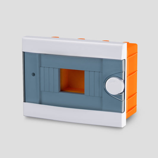 ARS Modular switchboard 2-6 MOD (2-6 fuses), flush-mounted plastic electrical panel, transparent door IP40, 341213