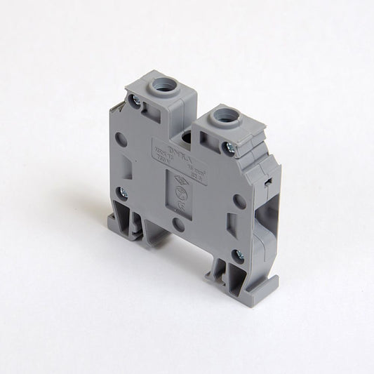 ONKA 16mm2 Connector for screw rail terminal block terminal for 2-wire DIN rail gray, 1010052