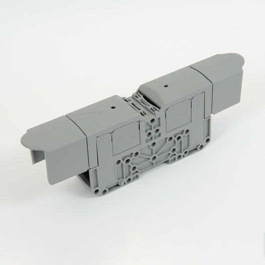 ONKA 120mm2 M10 Connector for screw terminal rail for DIN rail with protective cover, gray, 1030073