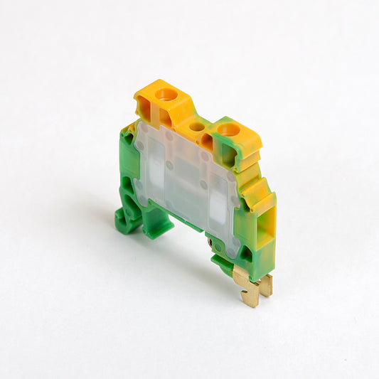 ONKA 10mm2 PE Connector for screw terminal strip terminal for 2-wire DIN rail gray, 1010221