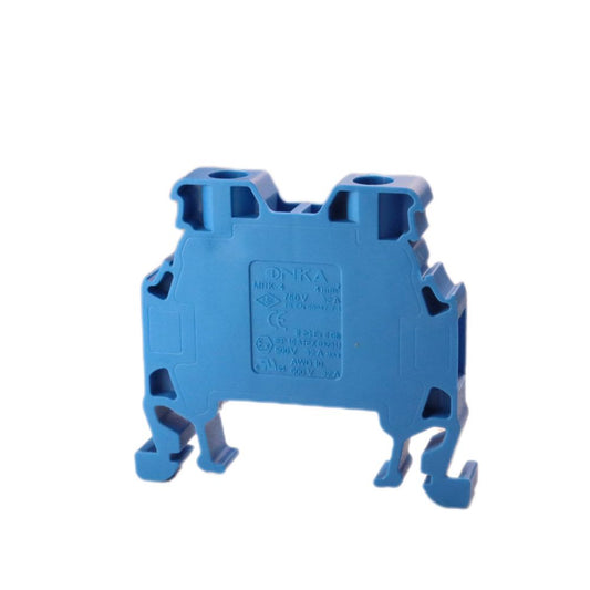 ONKA 4mm2 Connector for screw rail terminal block terminal for 2-wire DIN rail blue, 1010025