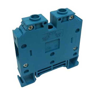 ONKA 35mm2 Connector for screw rail terminal block clamp for 2-wire DIN rail blue, 1010085