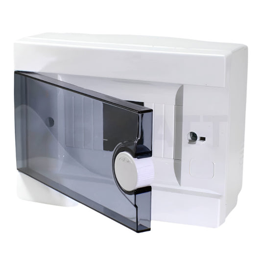 ARS Modular switchboard 12 MOD (12 fuses), wall electrical cabinet, plastic, transparent door IP40, 341218