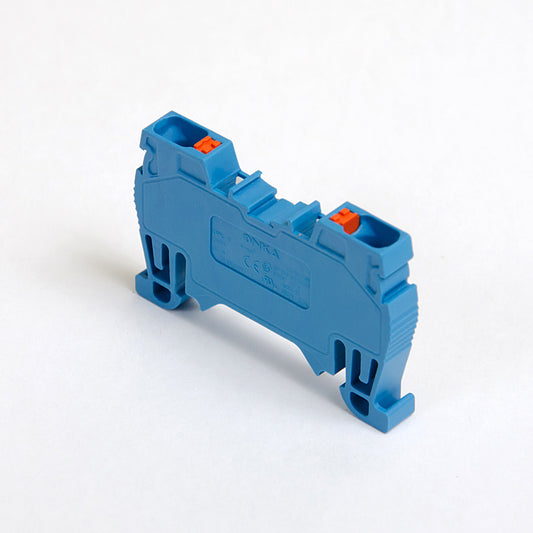 ONKA 4mm2 spring connector for DIN rail 2-wire terminal blue, 1020027