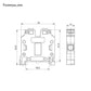 ONKA 16mm2 PE Connector for screw terminal strip terminal for 2-wire DIN rail gray, 1010532
