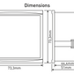 Asymmetric LED display 2×2 for panel/door mounting 230VAC
