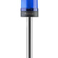 Lampeggiante ø70 DADO.CONN.SEGNALE DI RAGGIUNGIMENTO CON BENZINA, 40-250V AC/DC., BLU CON TUBO ESTERNO 20CM