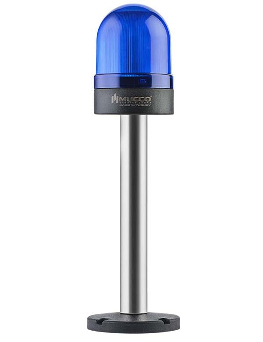 Flashing ø70 NUT.CONN.REACH SIGNAL WITH GASOLINE, 40-250V AC/DC., BLUE WITH 20CM EXTERNAL TUBE