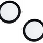 2 pieces - SLIM LED Panel black frame cold white /6500K 18W / 1620Lm round recessed (power supply included) 6500K YL10-1800-S