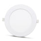 2 pieces - white SLIM LED panel 9W / 810 Lumen circular recessed (power supply included) 4000K YL10-0907
