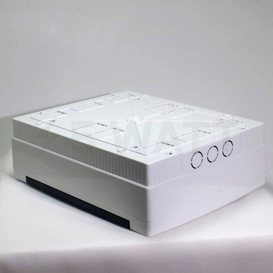 ARS Modular switchboard 24 MOD (24 fuses), wall electrical panel, plastic, transparent door IP40, 341207