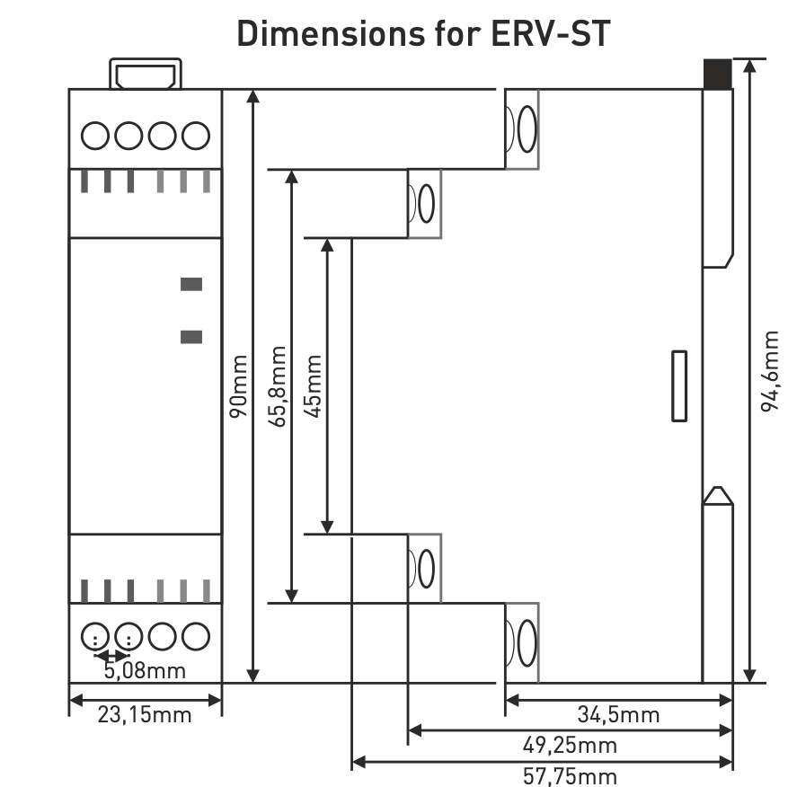 Bistable memory relay / Start-Stop relay, pulse to pulses / Pulse switch