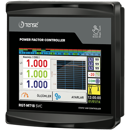 RGT-MT18 - Reactive power controller 18 levels +TCR with ModBus RS485