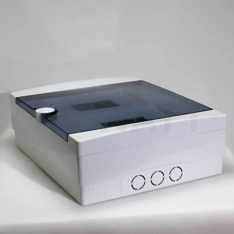 ARS Modular switchboard 16 MOD (16 fuses), wall-mounted electrical cabinet, plastic, transparent door IP40, 341205