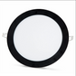 2 pieces - SLIM LED Panel black frame cold white /6500K 18W / 1620Lm round recessed (power supply included) 6500K YL10-1800-S
