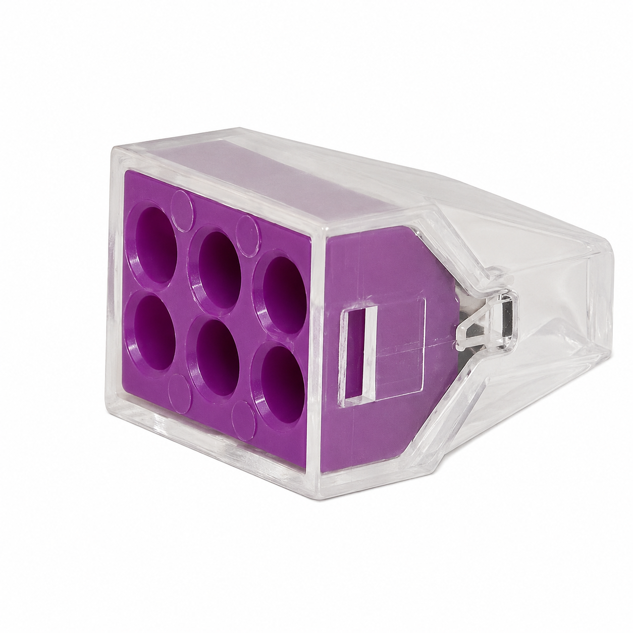 Connettore a filo trasparente Push-in 6x2,5 mm²