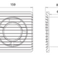 ARS-White axial wall fan for bathroom / WC white with silent grille 100 mm, 90 m3/h, 340041