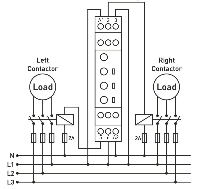 Reverse cyclic timer relay 230V AC