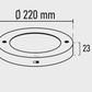 Slim LED Ceiling Light 20W with circular PIR motion sensor cold white / 6500K YL14-1810