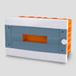 ARS Modular panel 16 MOD (16 fuses), built-in plastic electrical cabinet, transparent door IP40, 346125