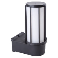 Lampada da parete per esterni da giardino, E27 25cm plastica nera