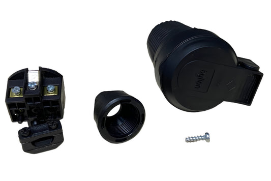 Rubber socket with cover, IP54 16A 250V with French grounding standard (Pin), Bylion