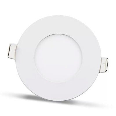 2 pezzi - pannello LED rotondo 3W / 270Lm bianco circolare da incasso (alimentatore incluso) 4000K YL10-0307