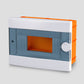 ARS Modular switchboard 9 MOD (9 fuses), recessed plastic electrical panel, transparent door IP40, 341215