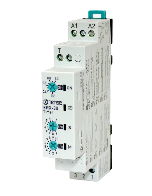 Multifunction relay time interval: 0.1 s - 30 h 12V-240V AC/DC