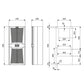 Air conditioner for electrical panels / Cooler 2500W, PAD2550.01, Plastim