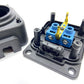 Wall socket "in rubber" black 250V, 16A, IP44, SCHUKO 2P+Z, 1KMP-F, Bylion