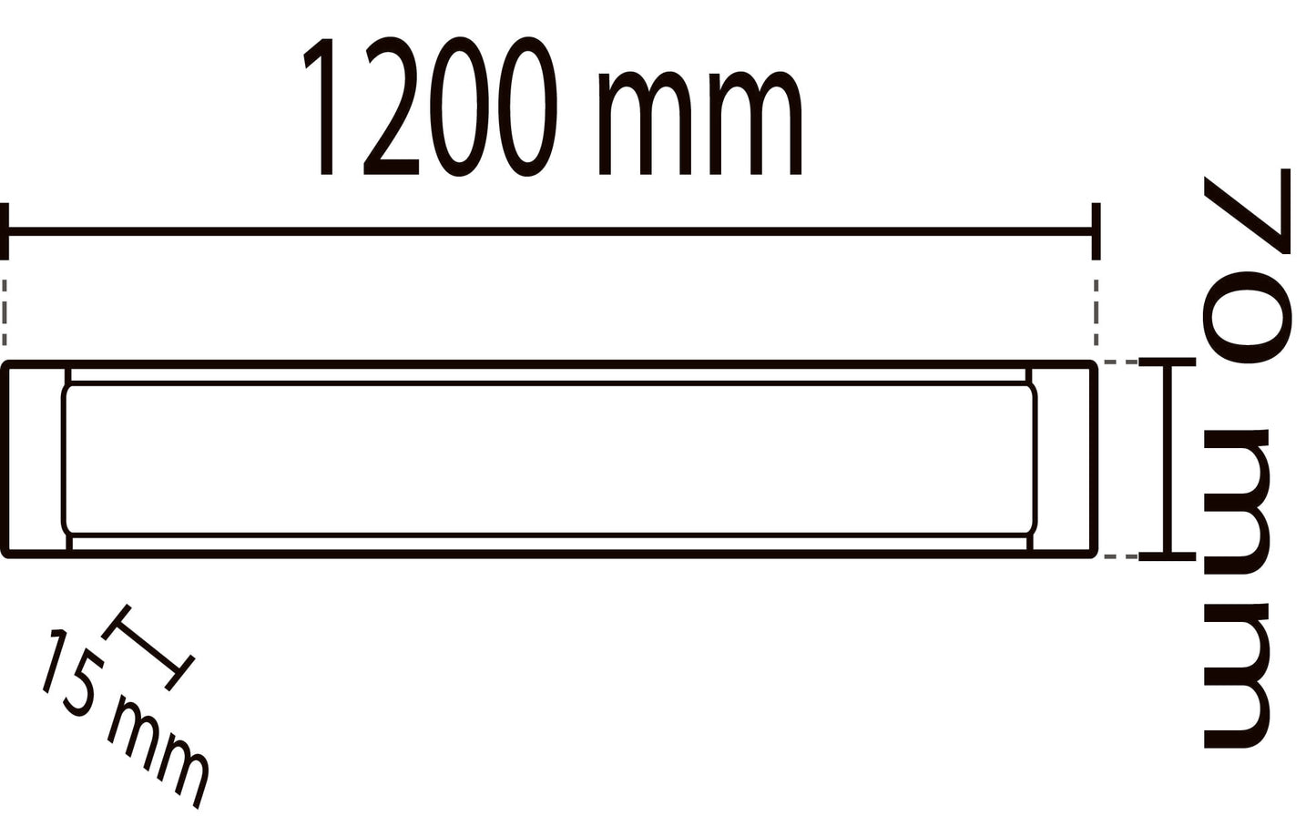 2pcs - 120 cm LED Panel 40W IP20 Cool White / 6500K fixture 3600Lm YL98-1200