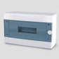 ARS Modular Switchboard 16 MOD (16 fuses), wall-mounted electrical cabinet, plastic, transparent door IP40, 346124