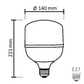 NOAS 60W (450W) LED Bulb TORCH type, cool white / 6500K, 5400 Lm, YL95-6001