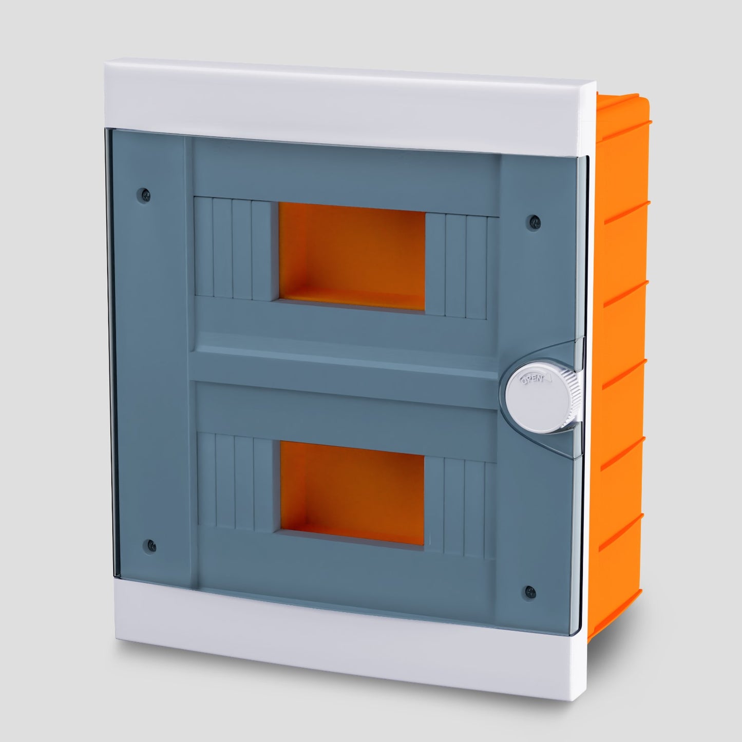 ARS Modular switchboard 16 MOD (16 fuses), recessed plastic electrical cabinet, transparent door IP40, 341206